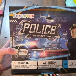 Police Officer Costume for Kids - Black and Blue